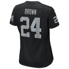 Willie Brown Las Vegas Raiders Women's Game Retired Player Jersey Black - Nike