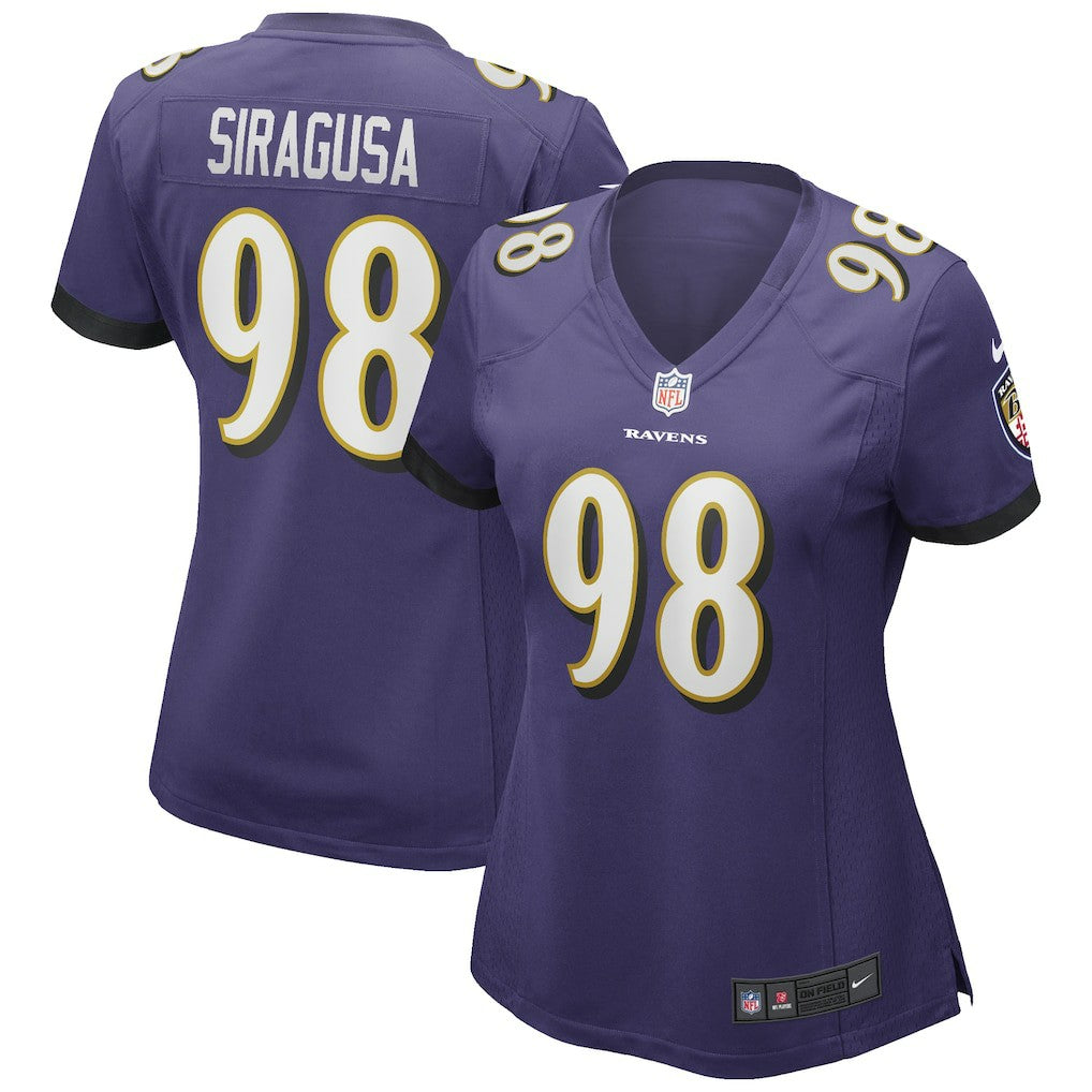 Tony Siragusa Baltimore Ravens Women's Game Retired Player Jersey Purple - Nike