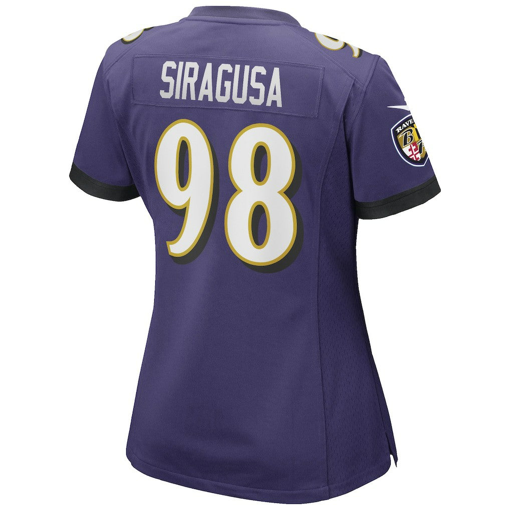 Tony Siragusa Baltimore Ravens Women's Game Retired Player Jersey Purple - Nike