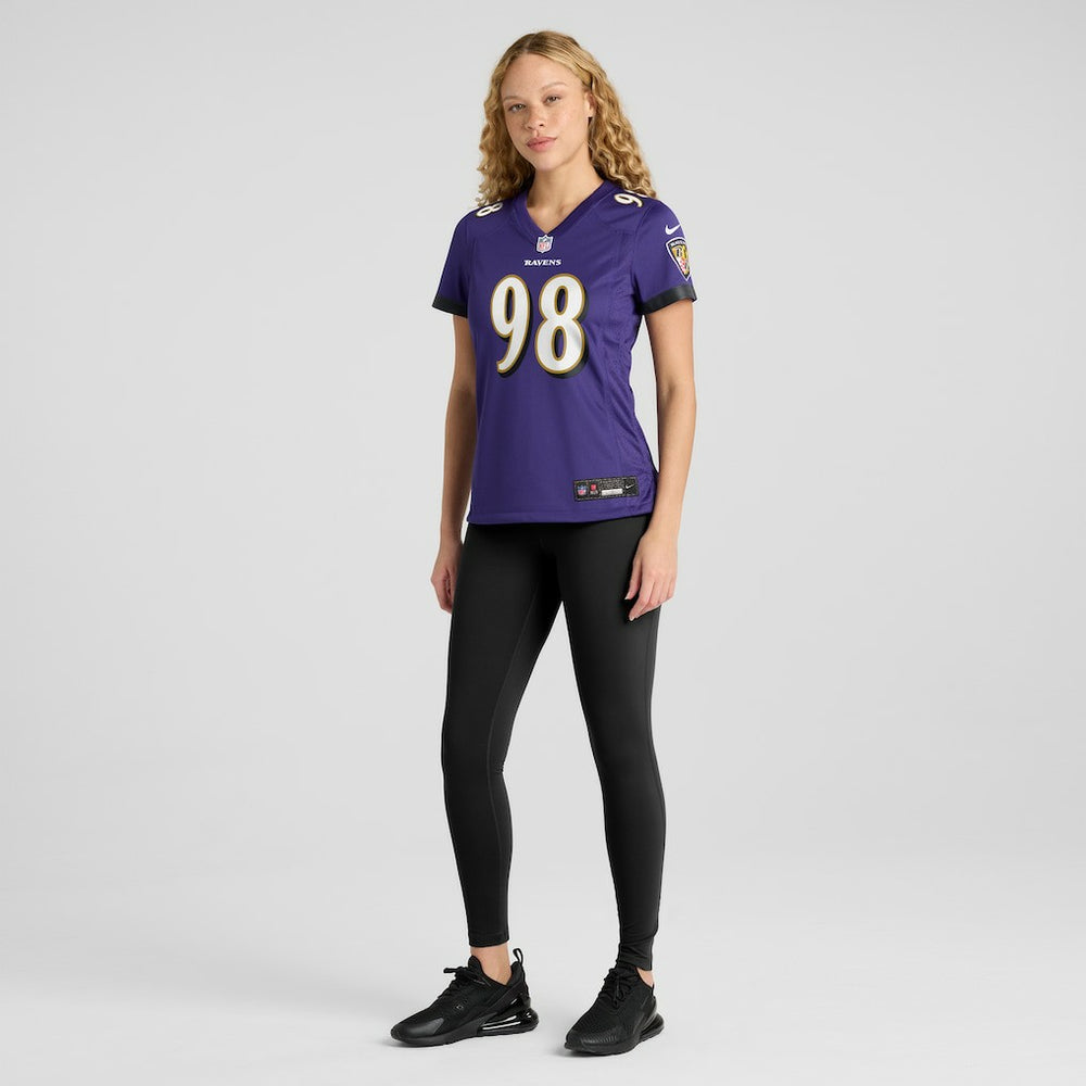 Tony Siragusa Baltimore Ravens Women's Game Retired Player Jersey Purple - Nike