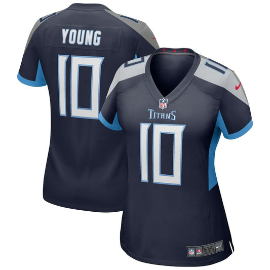 Vince Young Tennessee Titans Women's Game Retired Player Jersey - Navy | NFL Jerseys