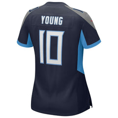 Vince Young Tennessee Titans Women's Game Retired Player Jersey Navy - Nike