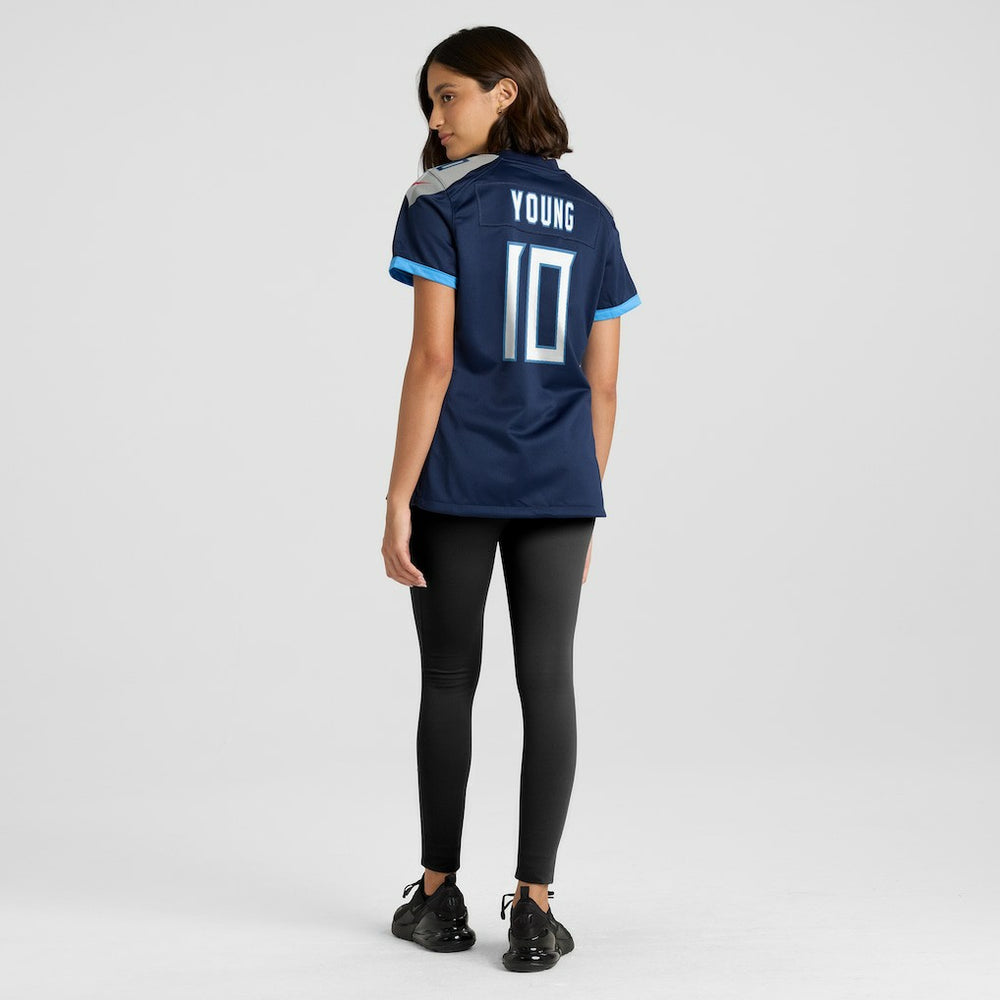 Vince Young Tennessee Titans Women's Game Retired Player Jersey Navy - Nike
