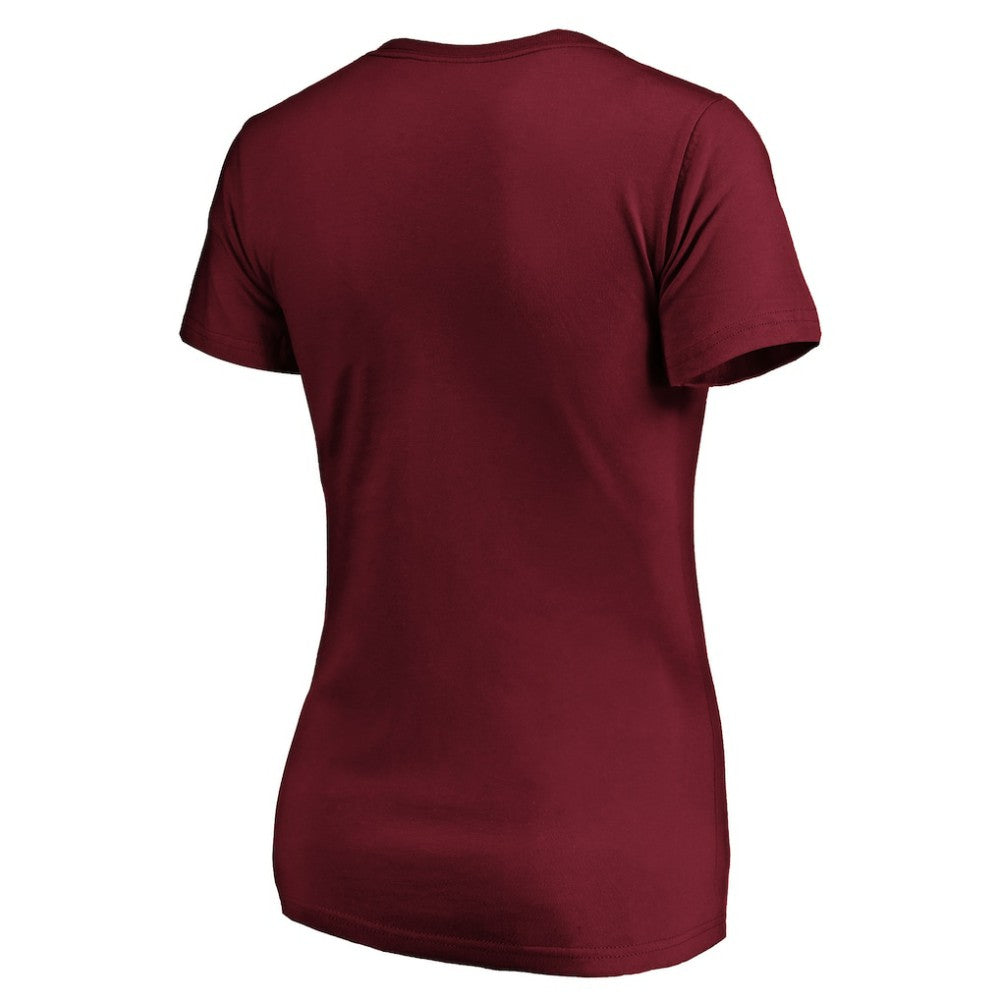 Colorado Avalanche - Women's Drop the Puck V-Neck T-Shirt Garnet