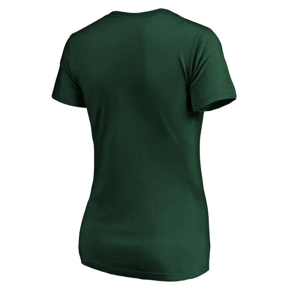 Minnesota Wild - Women's Drop the Puck V-Neck T-Shirt Green