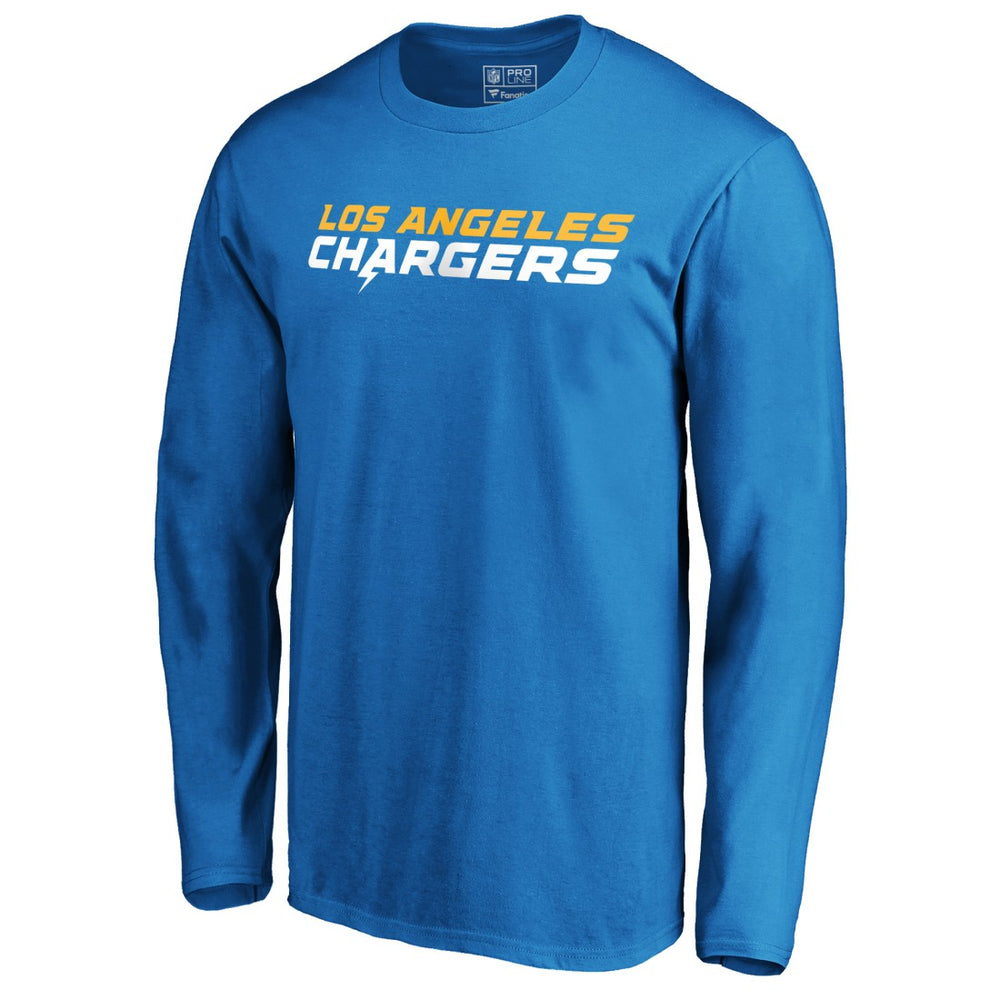 Los Angeles Chargers #1 Dad Long Sleeve Team Logo T-Shirt Light Blue - NFL