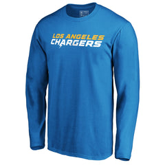 Los Angeles Chargers #1 Dad Long Sleeve Team Logo T-Shirt Light Blue - NFL