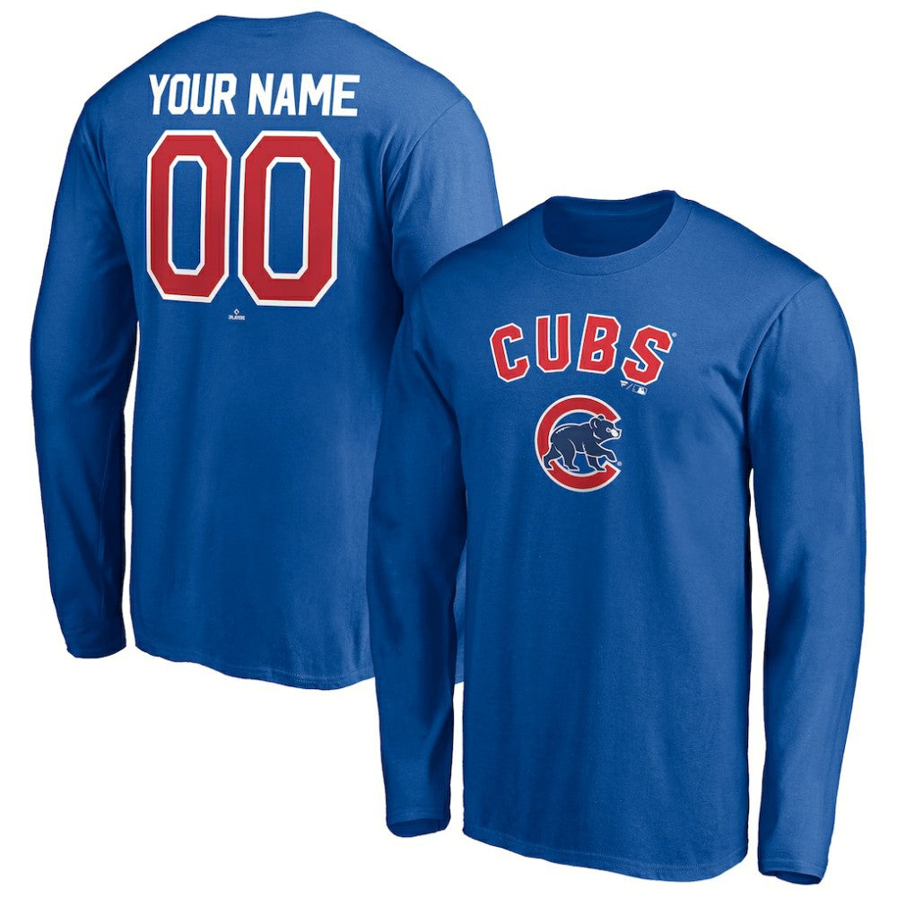 Chicago Cubs Personalized Winning Streak Name & Number Long Sleeve T-Shirt Online