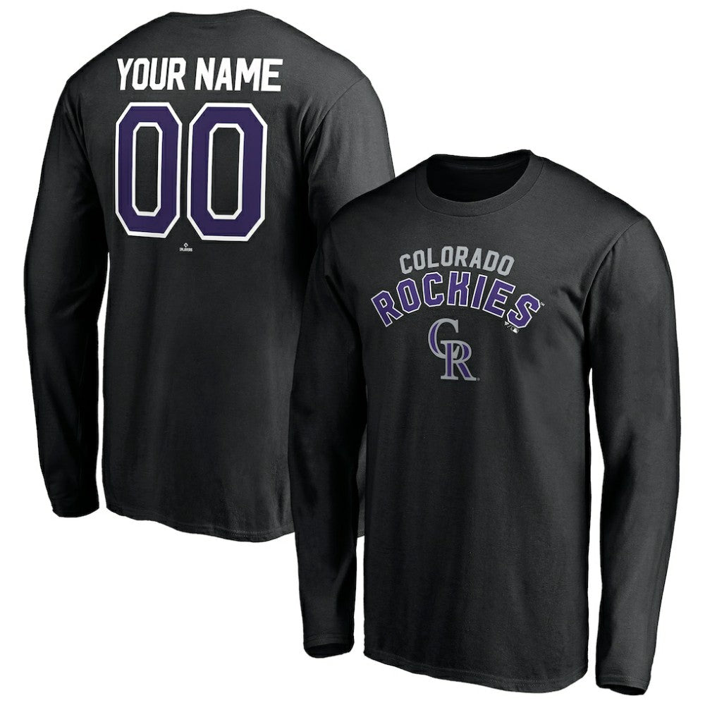 Colorado Rockies Personalized Winning Streak Name & Number Long Sleeve T-Shirt Clearance