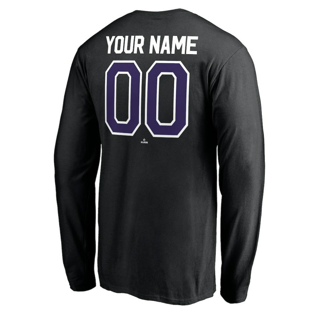 Colorado Rockies Personalized Winning Streak Name & Number Long Sleeve T-Shirt Clearance
