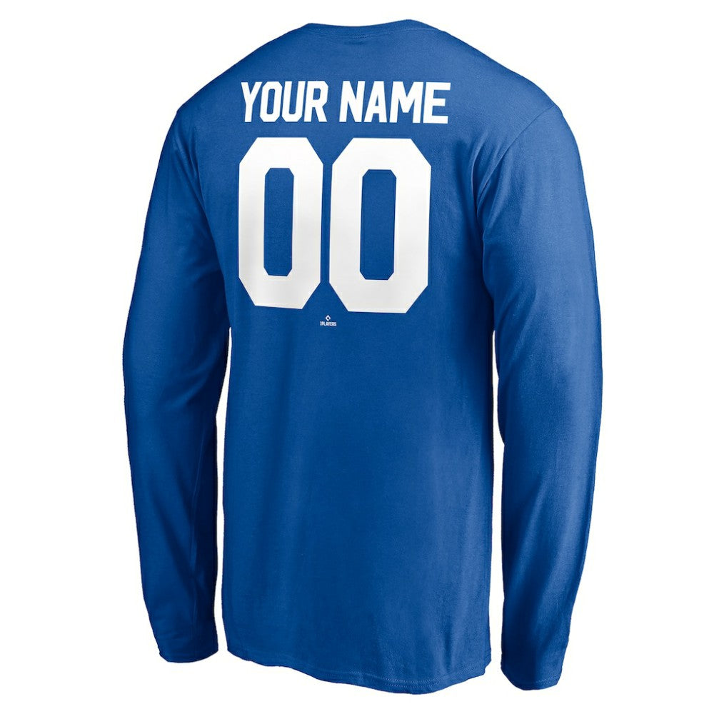 Los Angeles Dodgers Personalized Winning Streak Name & Number Long Sleeve T-Shirt Clearance