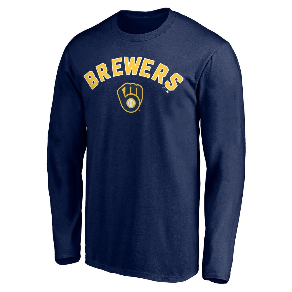 Milwaukee Brewers Personalized Winning Streak Name & Number Long Sleeve T-Shirt discount