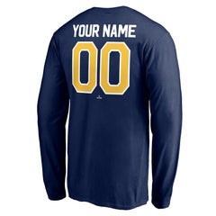 Milwaukee Brewers Personalized Winning Streak Name & Number Long Sleeve T-Shirt discount