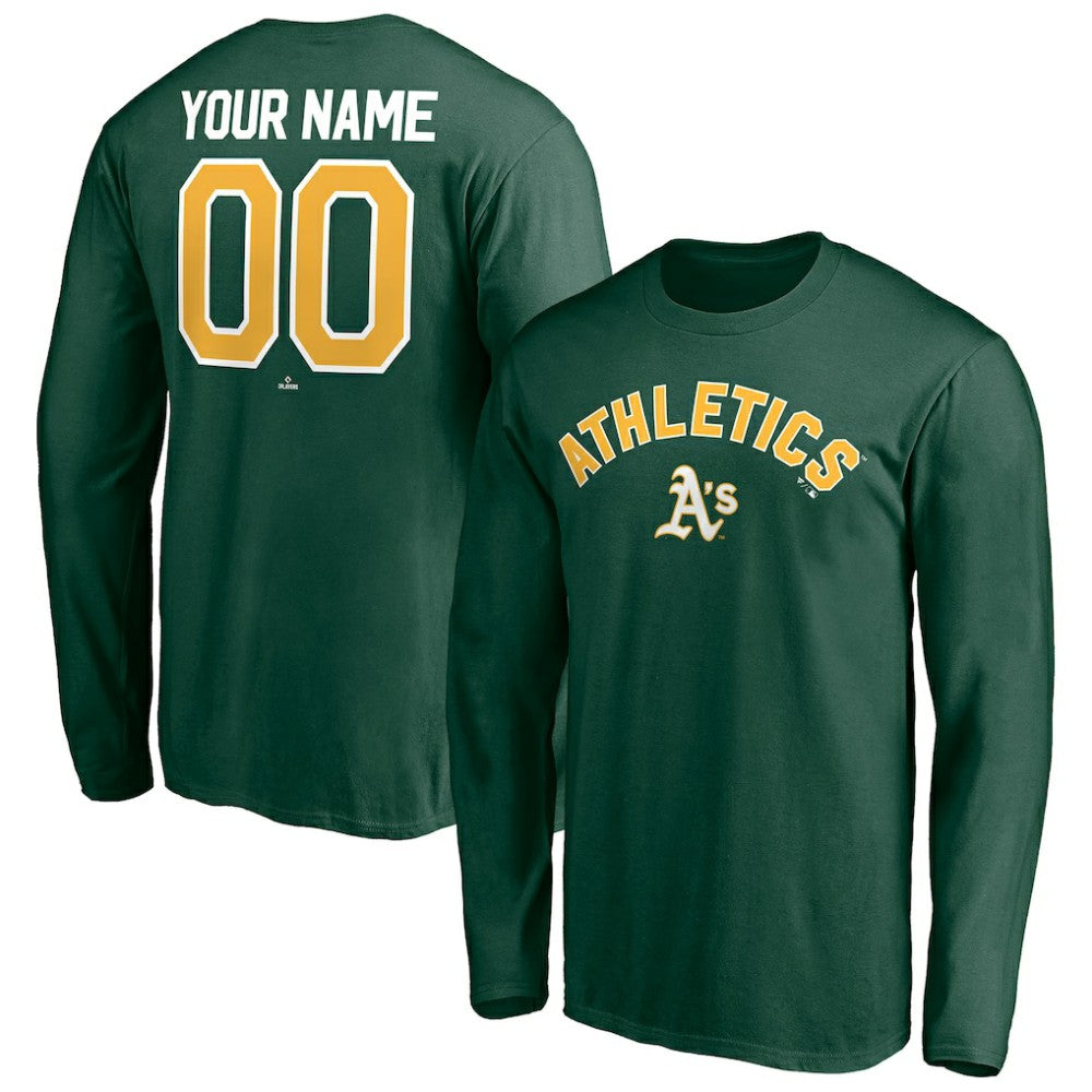 Athletics Personalized Winning Streak Name & Number Long Sleeve T-Shirt Lifestyle