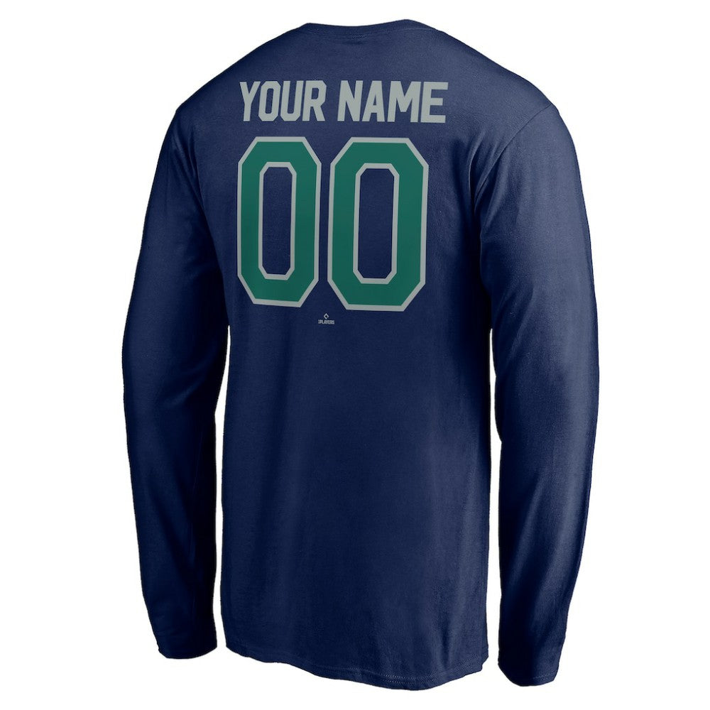 Seattle Mariners Personalized Winning Streak Name & Number Long Sleeve T-Shirt Clearance
