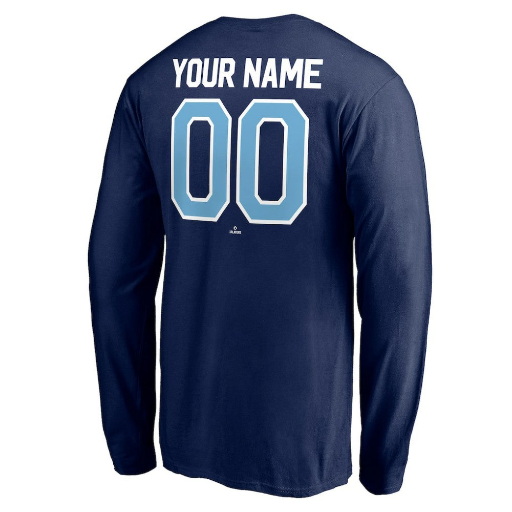 Tampa Bay Rays Personalized Winning Streak Name & Number Long Sleeve T-Shirt Clearance