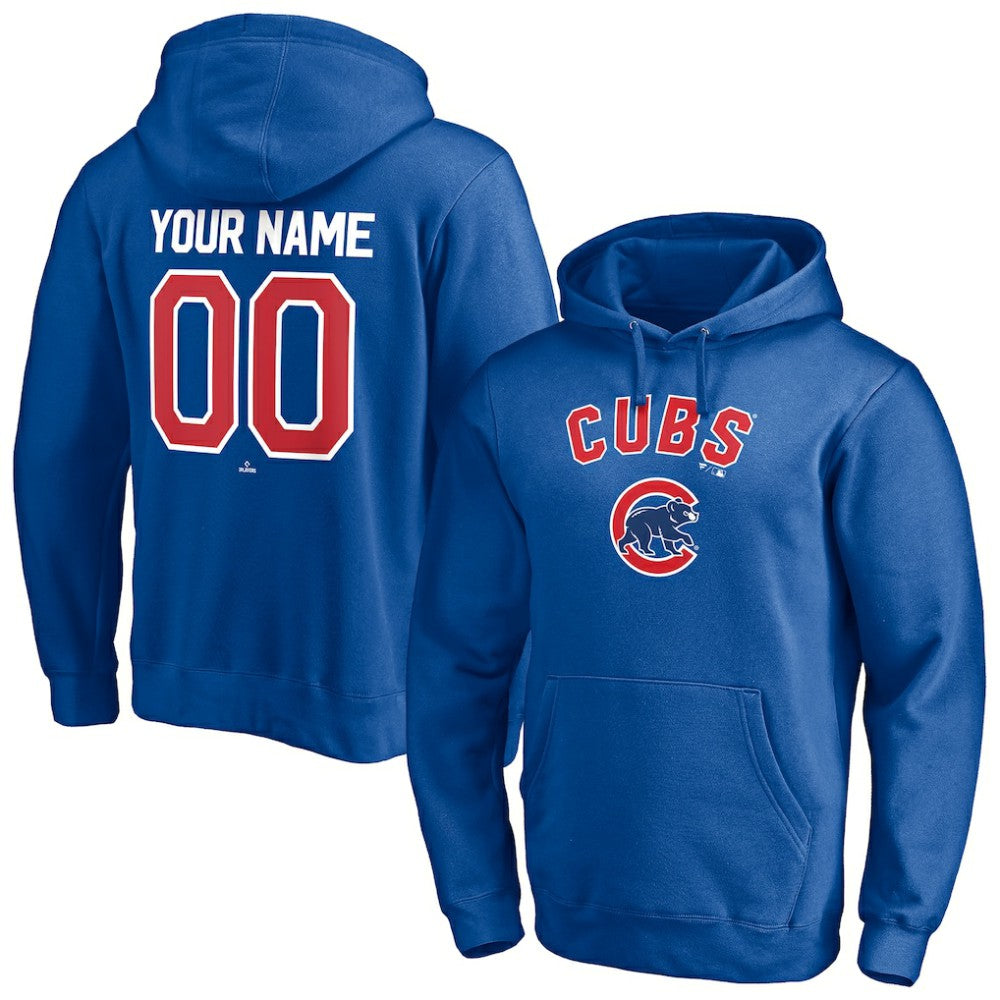 Chicago Cubs Personalized Winning Streak Name & Number Pullover Hoodie Lifestyle