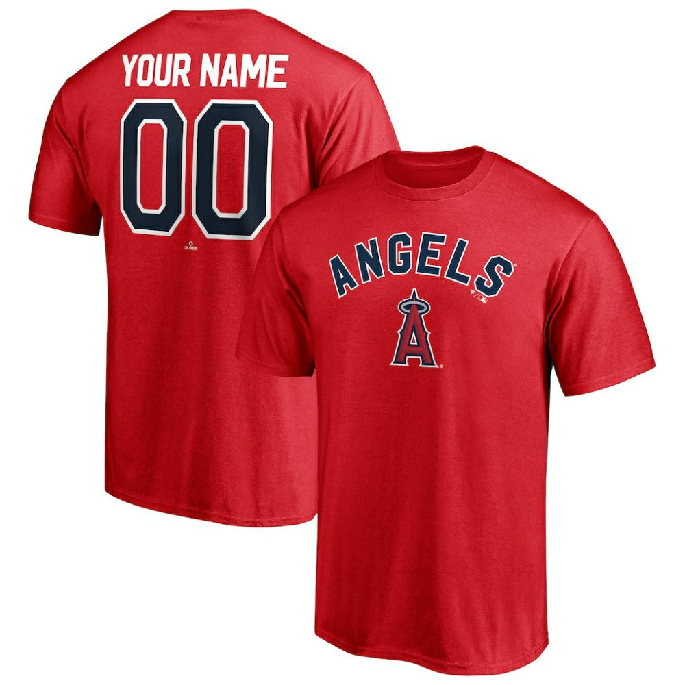 Los Angeles Angels Personalized Team Winning Streak Name & Number T-Shirt Lifestyle