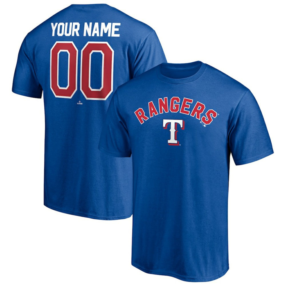 Texas Rangers Personalized Team Winning Streak Name & Number T-Shirt Sale
