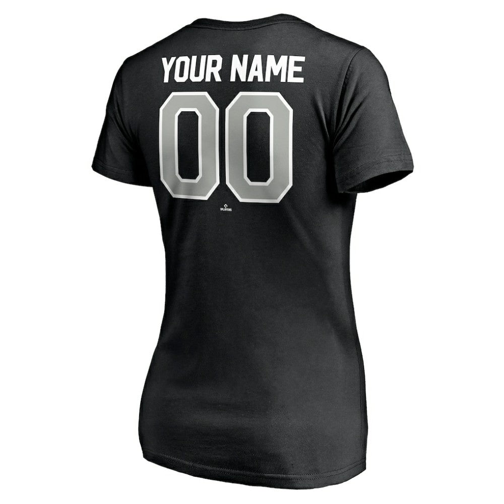 Chicago White Sox Women's Personalized Winning Streak Name & Number V-Neck T-Shirt for sale