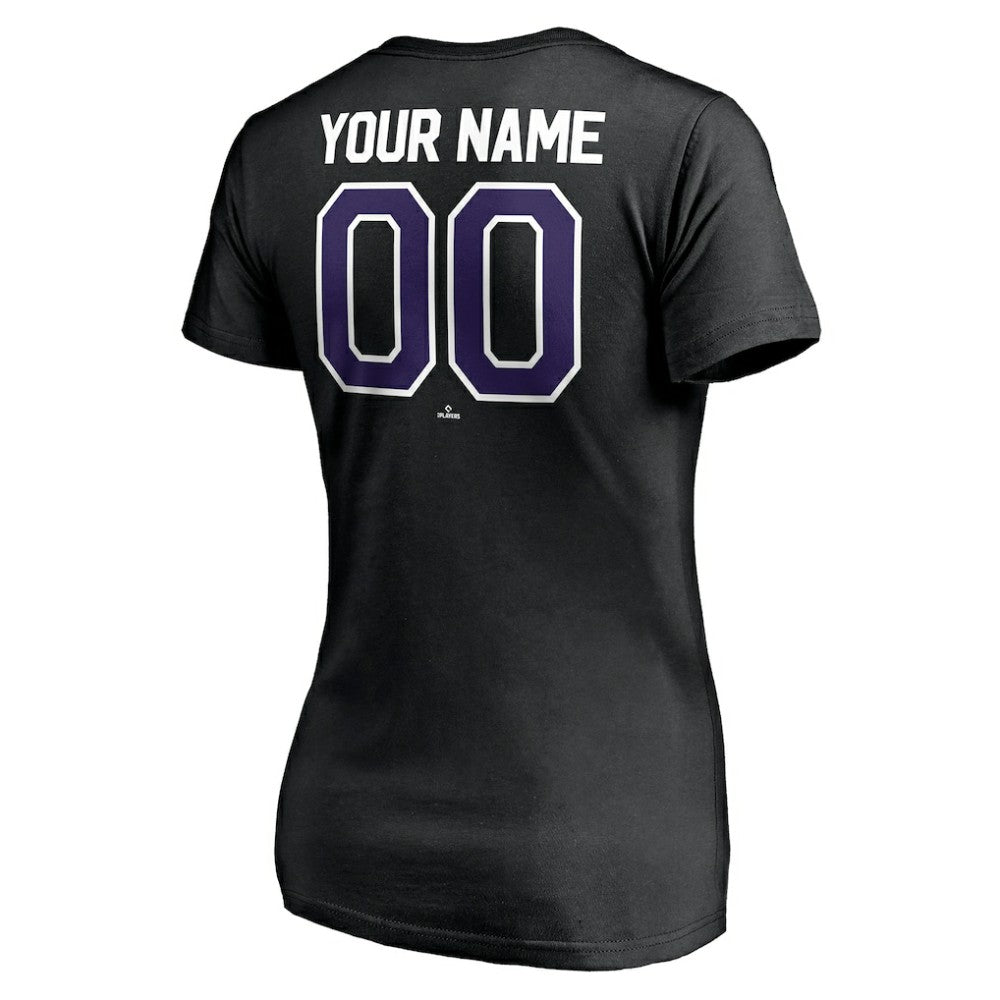 Colorado Rockies Women's Personalized Winning Streak Name & Number V-Neck T-Shirt discount