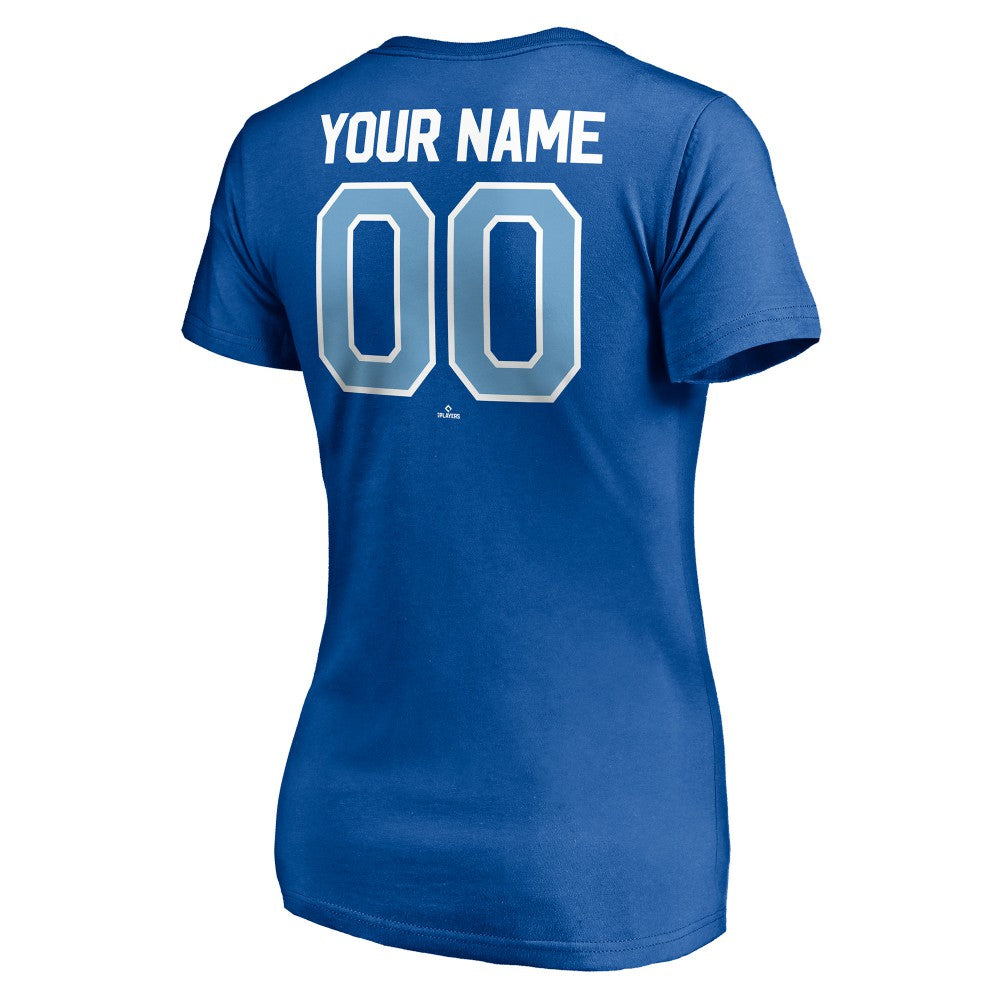 Kansas City Royals Women's Personalized Winning Streak Name & Number V-Neck T-Shirt for sale