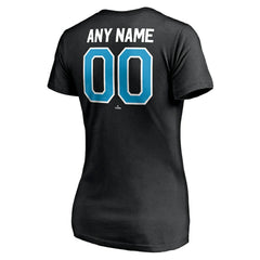 Miami Marlins Women's Personalized Winning Streak Name & Number V-Neck T-Shirt Lifestyle
