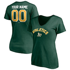 Athletics Women's Personalized Winning Streak Name & Number V-Neck T-Shirt Sale