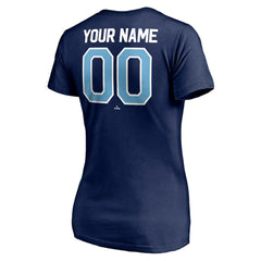 Tampa Bay Rays Women's Personalized Winning Streak Name & Number V-Neck T-Shirt On Sale