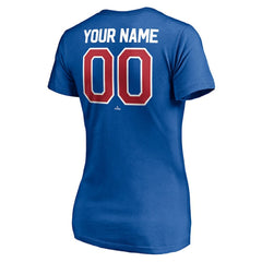 Texas Rangers Women's Personalized Winning Streak Name & Number V-Neck T-Shirt Sale
