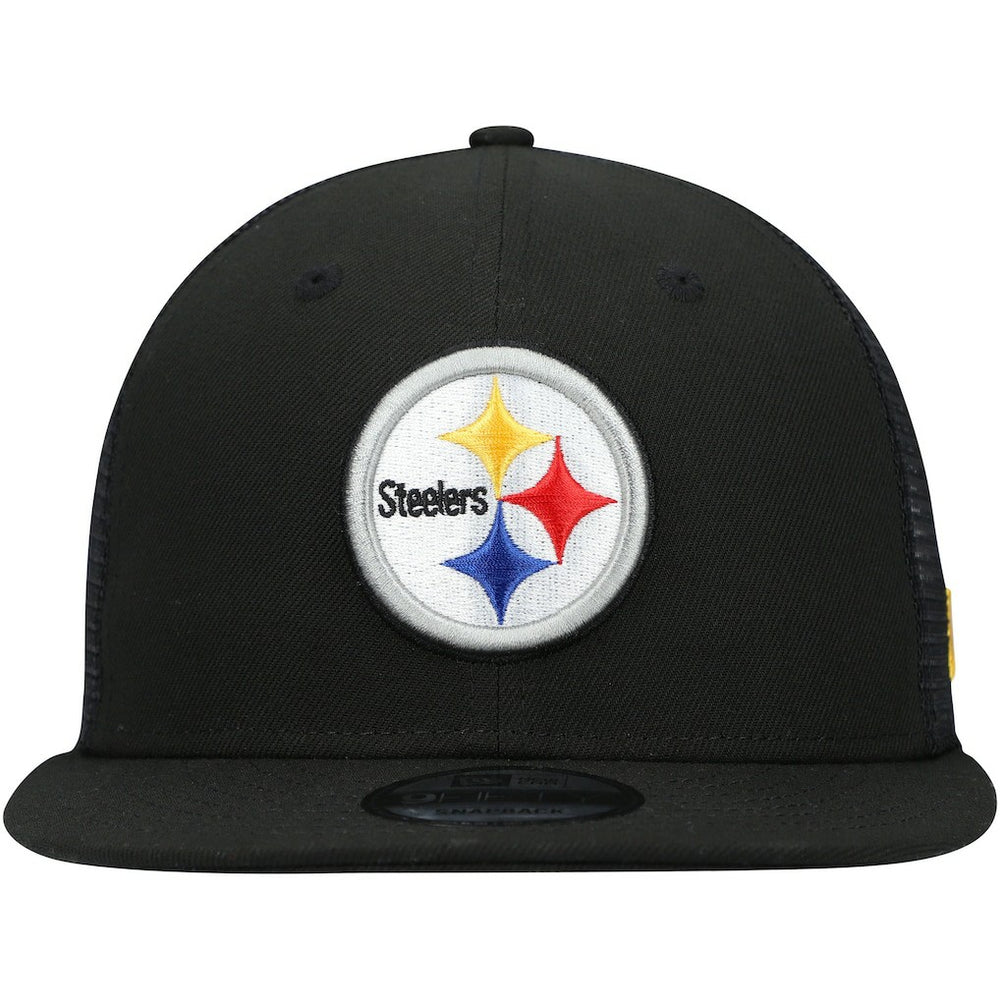 Pittsburgh Steelers New Era Shade Trucker 9FIFTY Snapback Hat Black - NFL