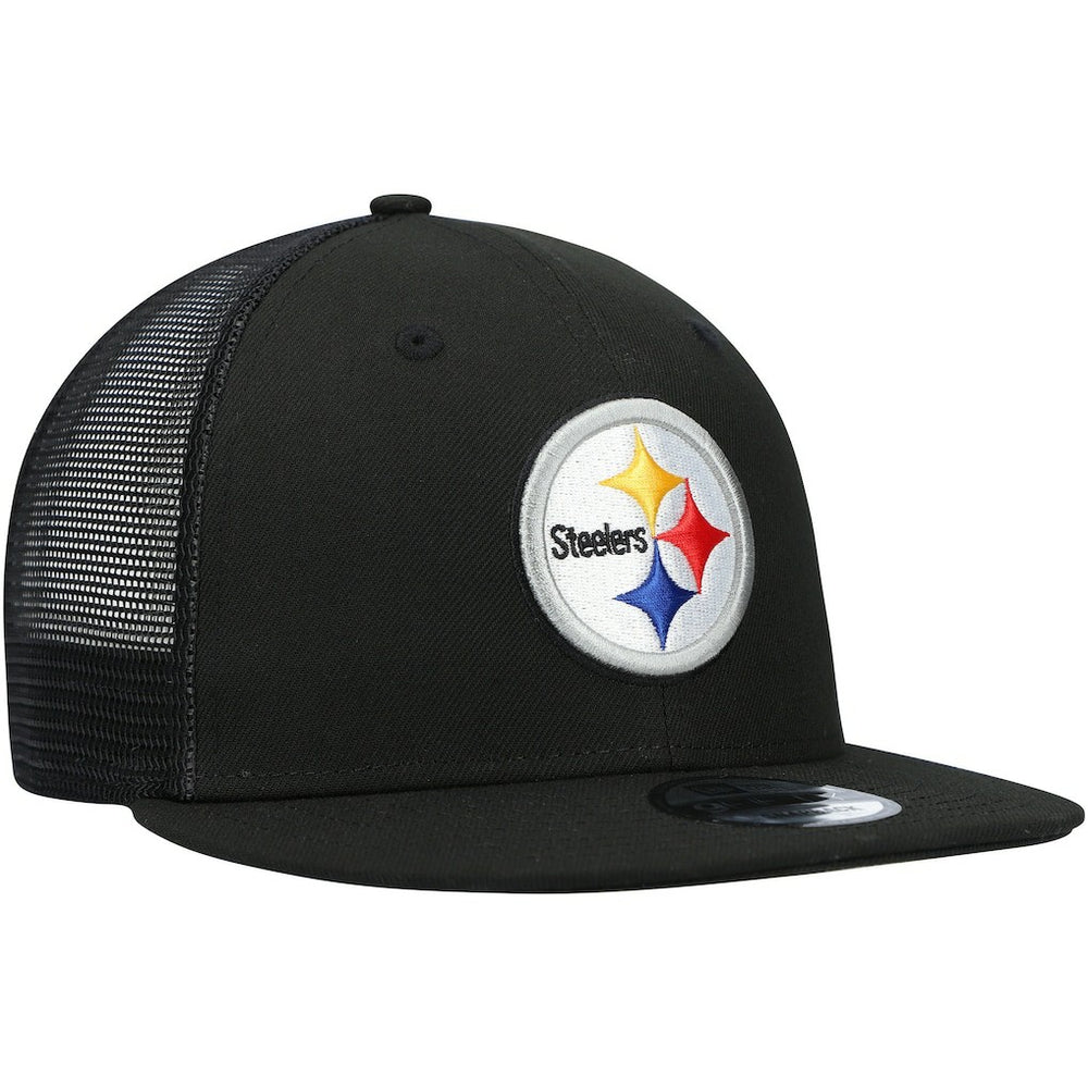 Pittsburgh Steelers New Era Shade Trucker 9FIFTY Snapback Hat Black - NFL