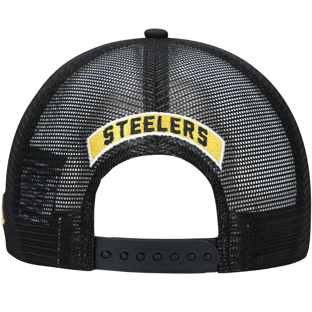 Pittsburgh Steelers New Era Shade Trucker 9FIFTY Snapback Hat Black - NFL