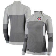 Chicago Cubs Levelwear Women's Verse Asymmetrical Raglan Tri-Blend Quarter-Zip Jacket Near Me