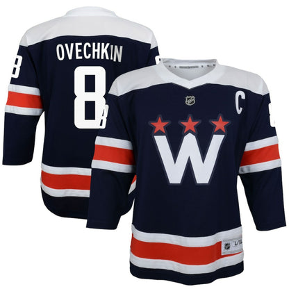 Alexander Ovechkin Washington Capitals Youth 2020/21 Alternate Replica Player Jersey - Navy | NHL Jerseys