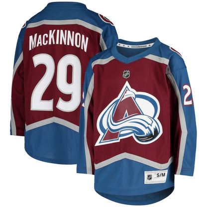 Nathan MacKinnon Colorado Avalanche Youth Home Replica Player Jersey - Burgundy | NHL Jerseys