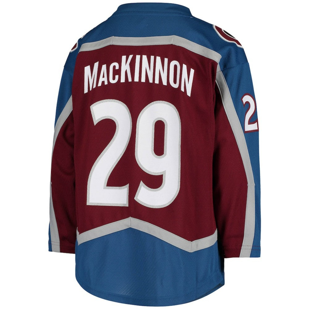 Nathan MacKinnon Colorado Avalanche Youth Home Replica Player Jersey - Burgundy | NHL Jerseys