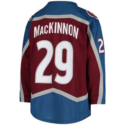 Nathan MacKinnon Colorado Avalanche Youth Home Replica Player Jersey - Burgundy | NHL Jerseys