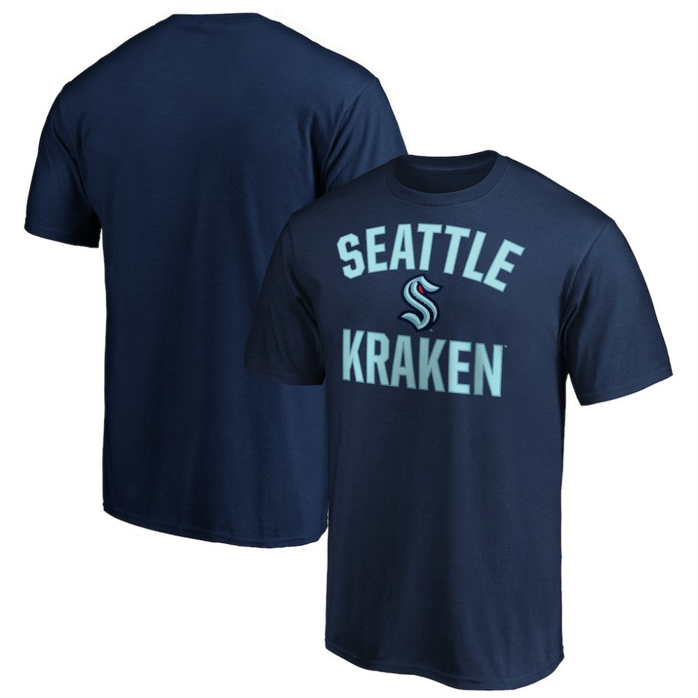 Seattle Kraken Fanatics Victory Arch T-Shirt Navy