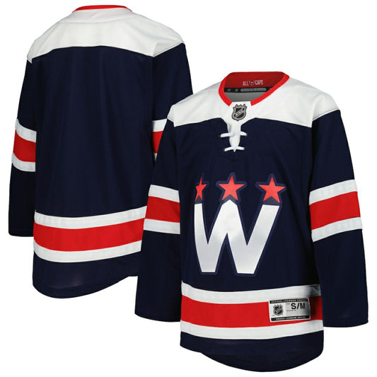 Washington Capitals Youth 2020/21 Alternate Premier Jerseys - Navy | NHL Jerseys