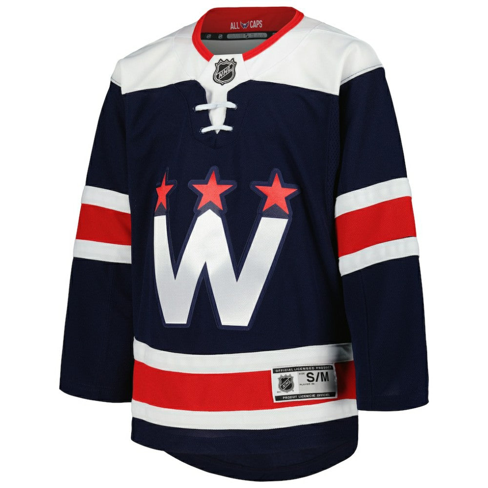 Washington Capitals Youth 2020/21 Alternate Premier Jerseys - Navy | NHL Jerseys