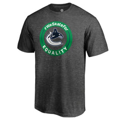 Vancouver Canucks - #WeSkateFor T-Shirt Heather Gray