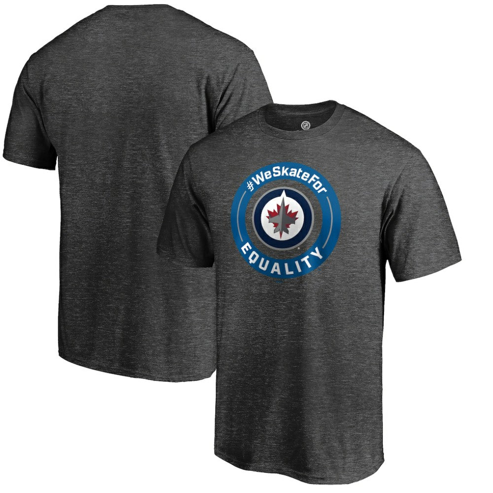 Winnipeg Jets - #WeSkateFor T-Shirt Heather Gray