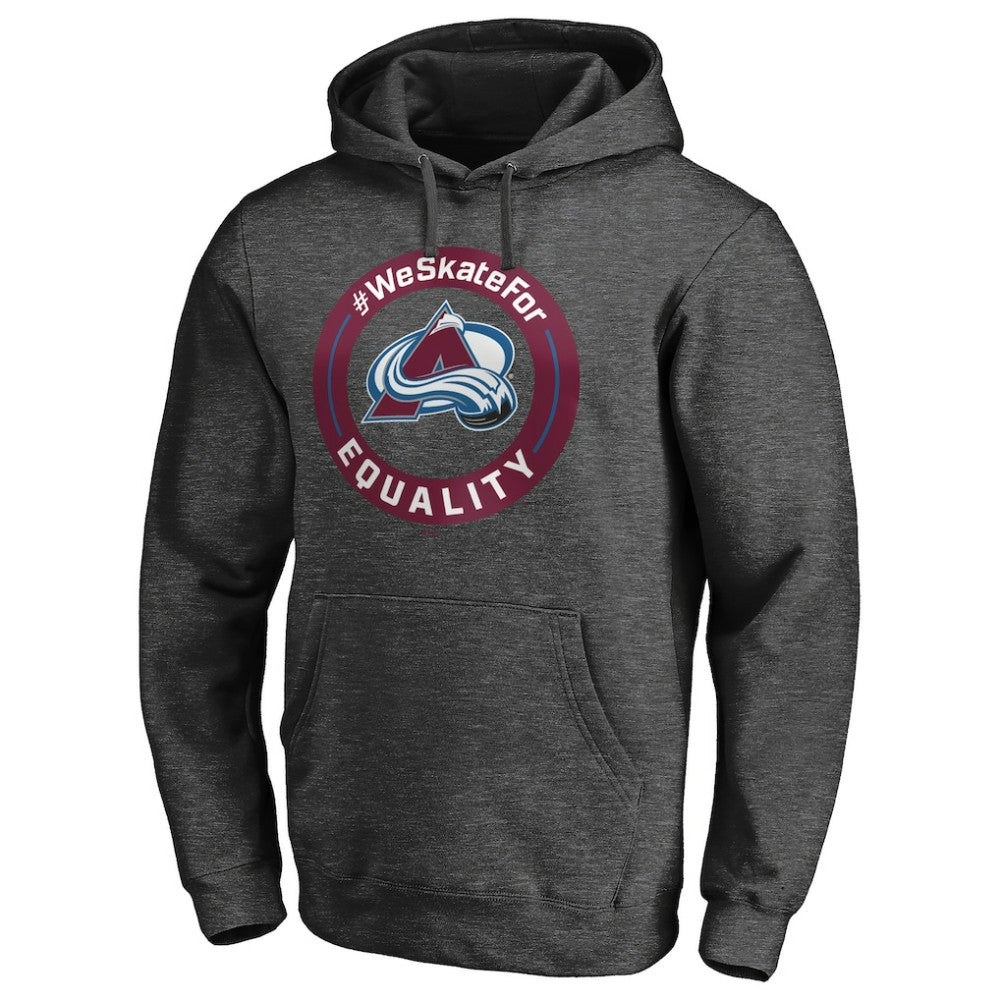 Colorado Avalanche - #WeSkateFor Pullover Hoodie Heather Gray