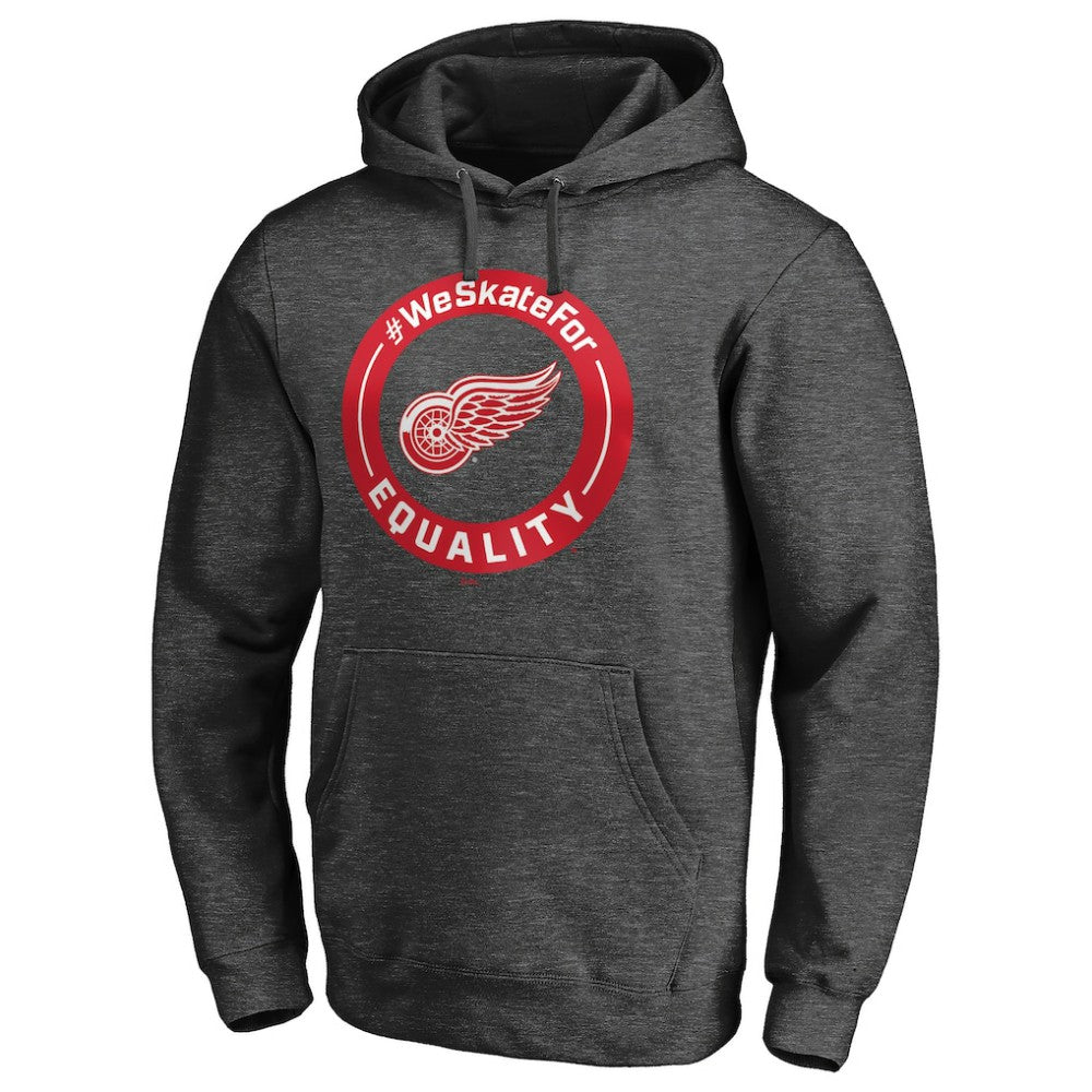 Detroit Red Wings - #WeSkateFor Pullover Hoodie Heather Gray