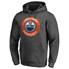 Edmonton Oilers - #WeSkateFor Pullover Hoodie Heather Gray