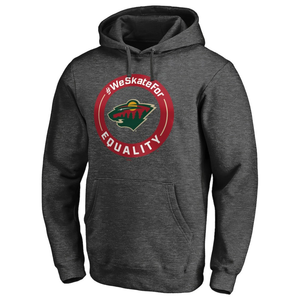 Minnesota Wild - #WeSkateFor Pullover Hoodie Heather Gray