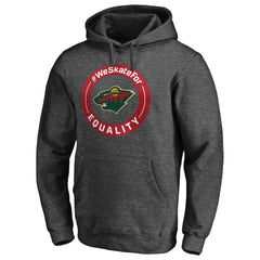 Minnesota Wild - #WeSkateFor Pullover Hoodie Heather Gray