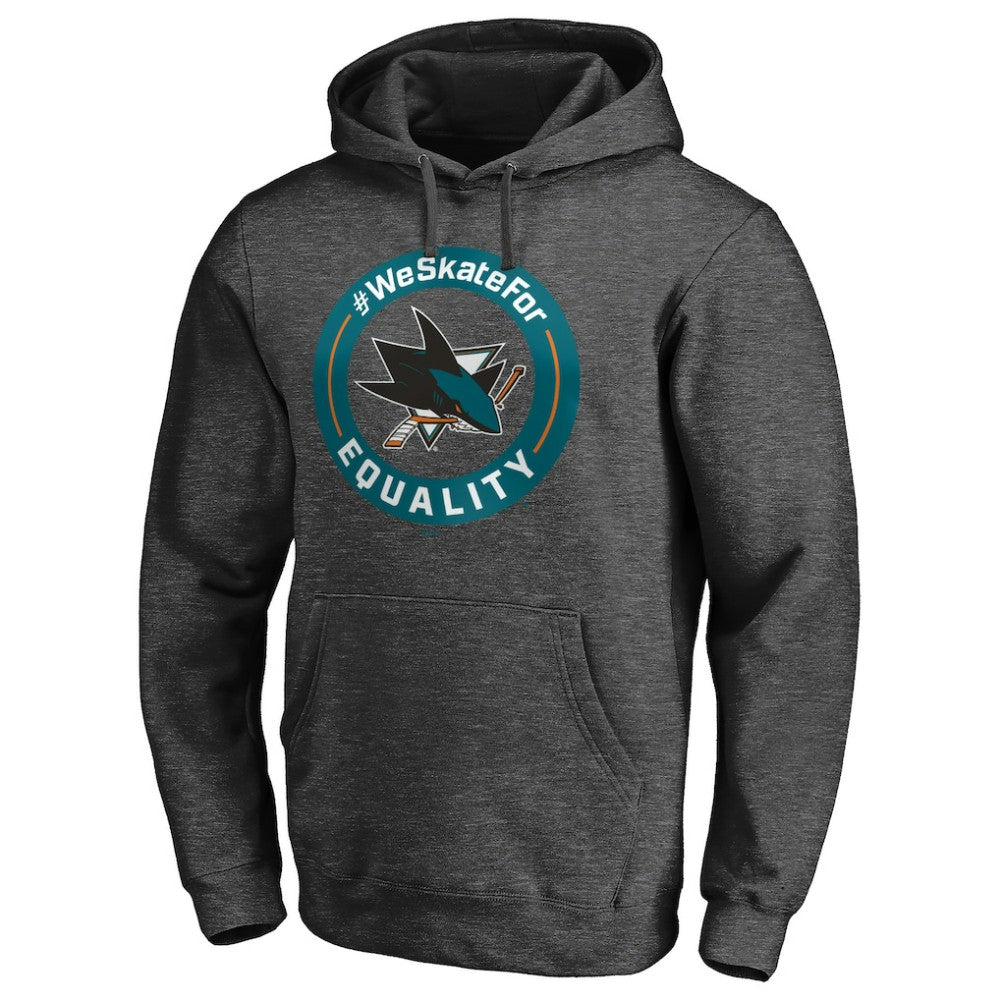 San Jose Sharks - #WeSkateFor Pullover Hoodie Heather Gray
