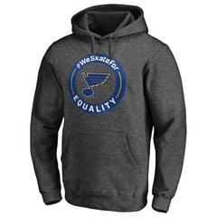 St. Louis Blues - #WeSkateFor Pullover Hoodie Heather Gray